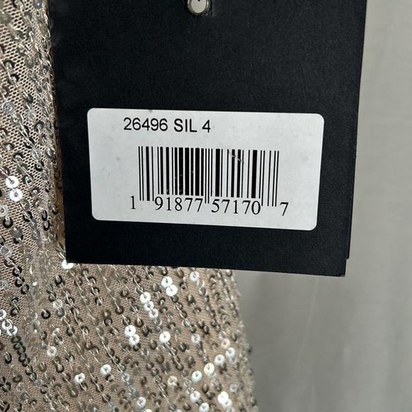 Mac Duggal 26496 NWT FRONT TWIST PLUNGING SEQUINED MINI DRESS - Picture 7 of 7